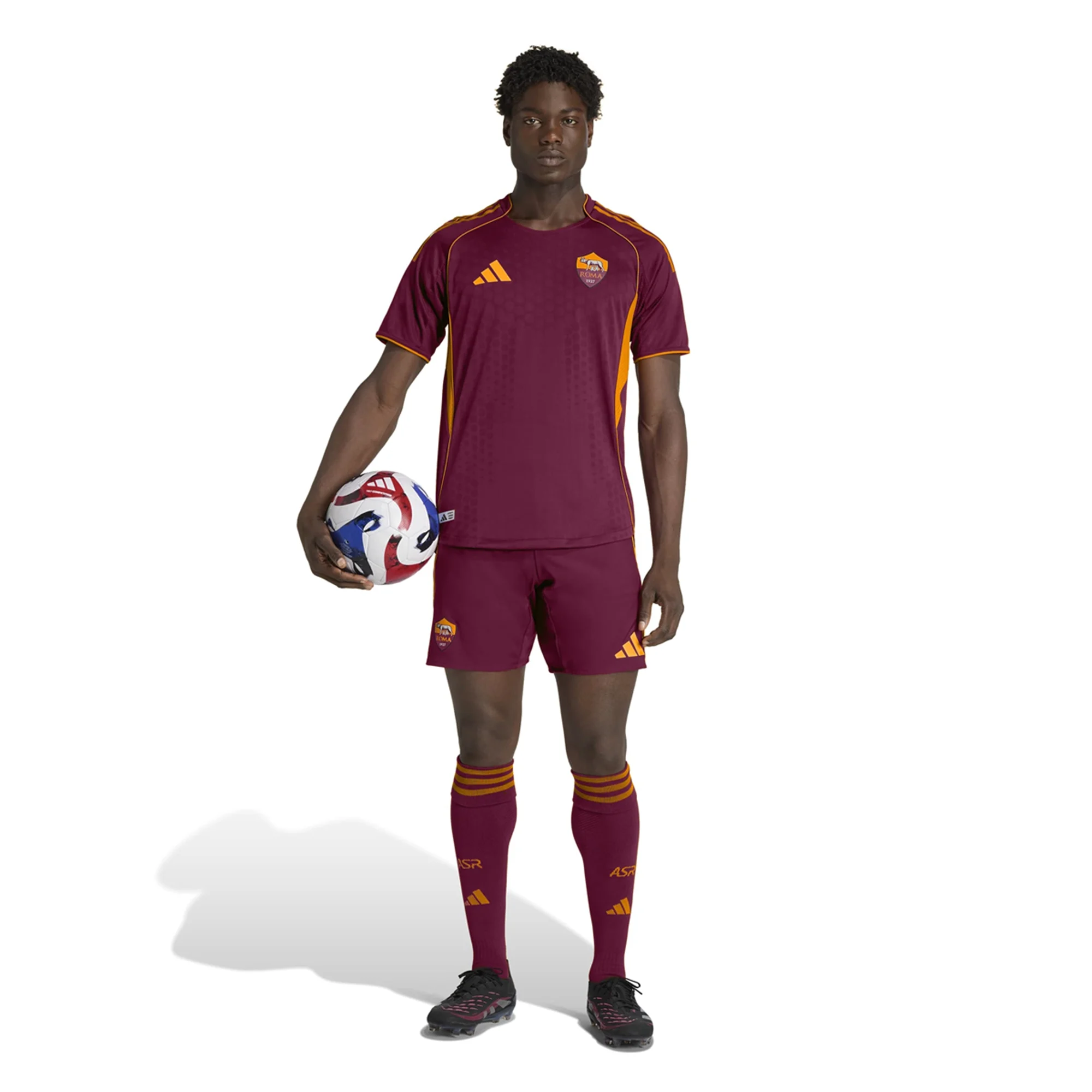 adidas Roma Authentic Artem Dovbyk Home Jersey w/ Europa League Patches 25/26 (Burgundy)