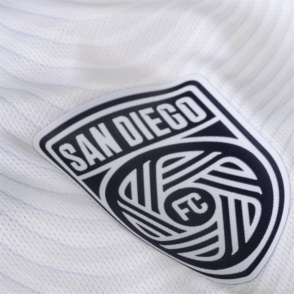 adidas San Diego FC Authentic Alejandro Alvarado Away Jersey 25/26 w/ MLS & Apple Patch (White)