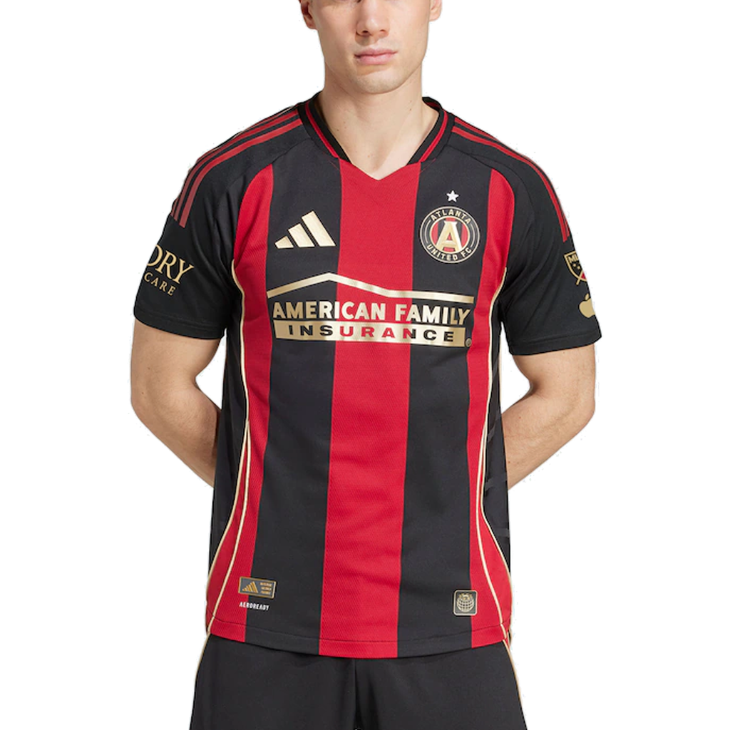 adidas Will Reilly Atlanta United Authentic Home Jersey w/ MLS Patches 25/26 (Red/Black)