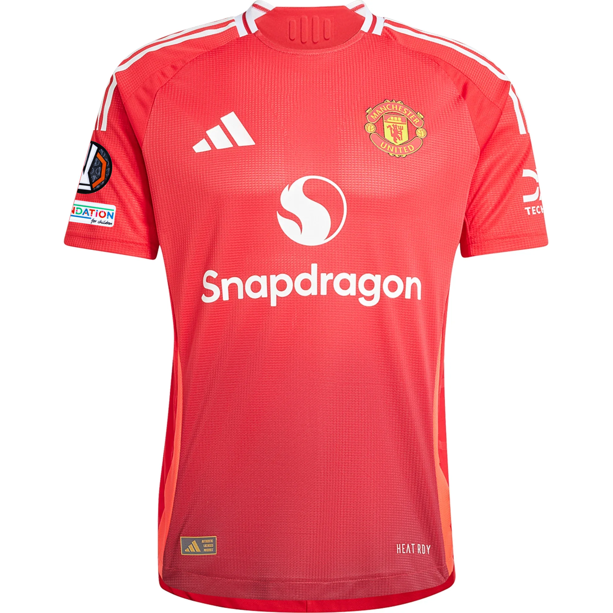 adidas Manchester United Authentic Marcos Rashford Home Jersey w/ Europa League Patches 24/25 (MUFC Red/Bright Red)