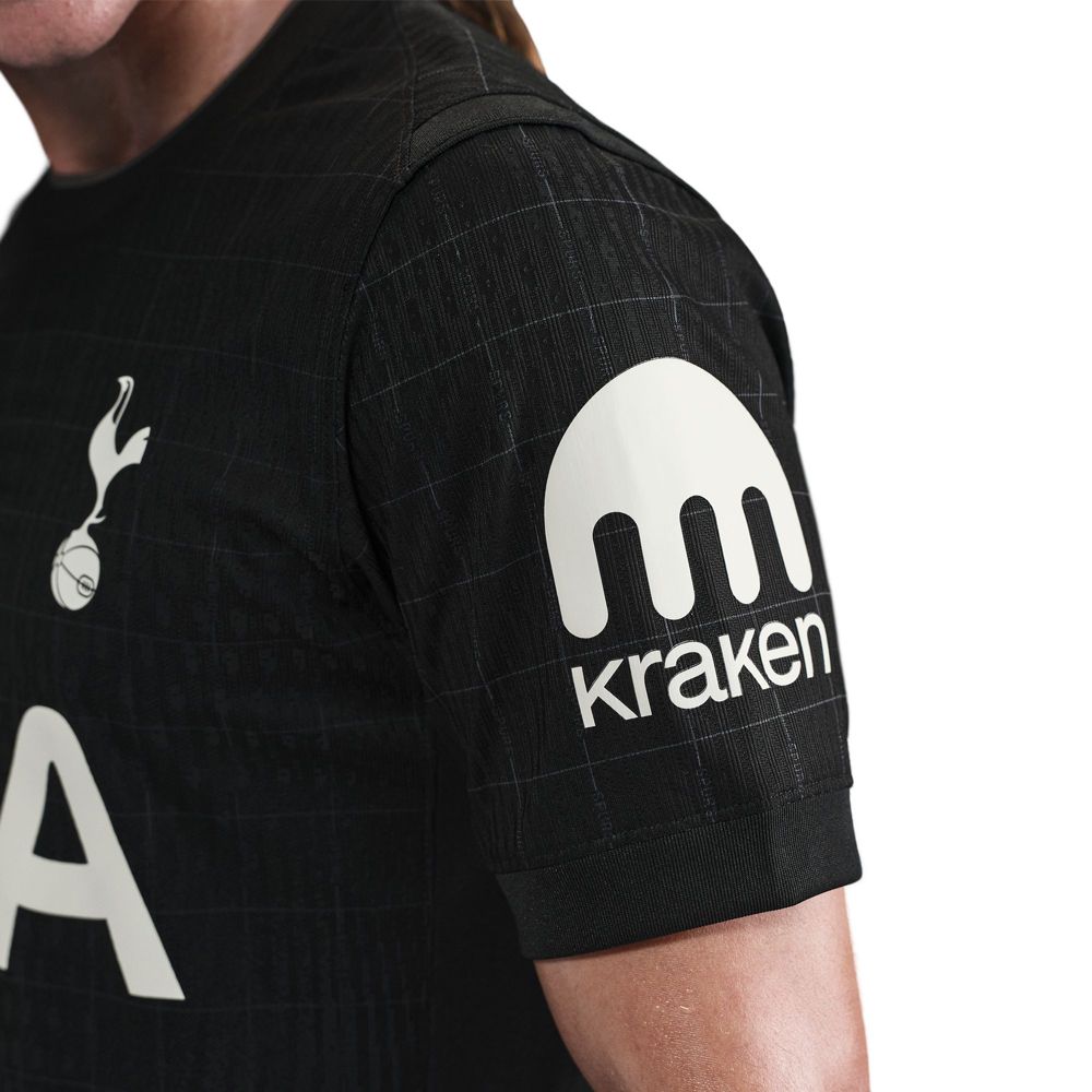Nike Spence Tottenham Hotspur Authentic Away Jersey 25/26 w/ EPL Patch (Black/Iron)