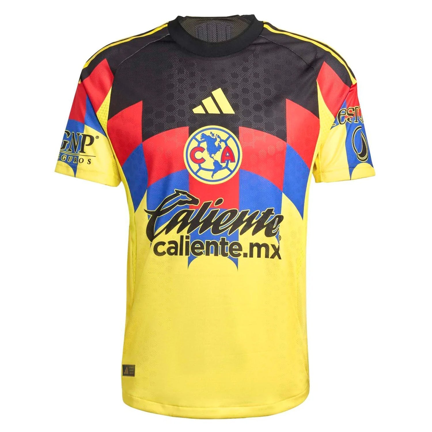 adidas J. Dos Santos Men's Club America 25/26 Authentic Home Jersey (Yellow)