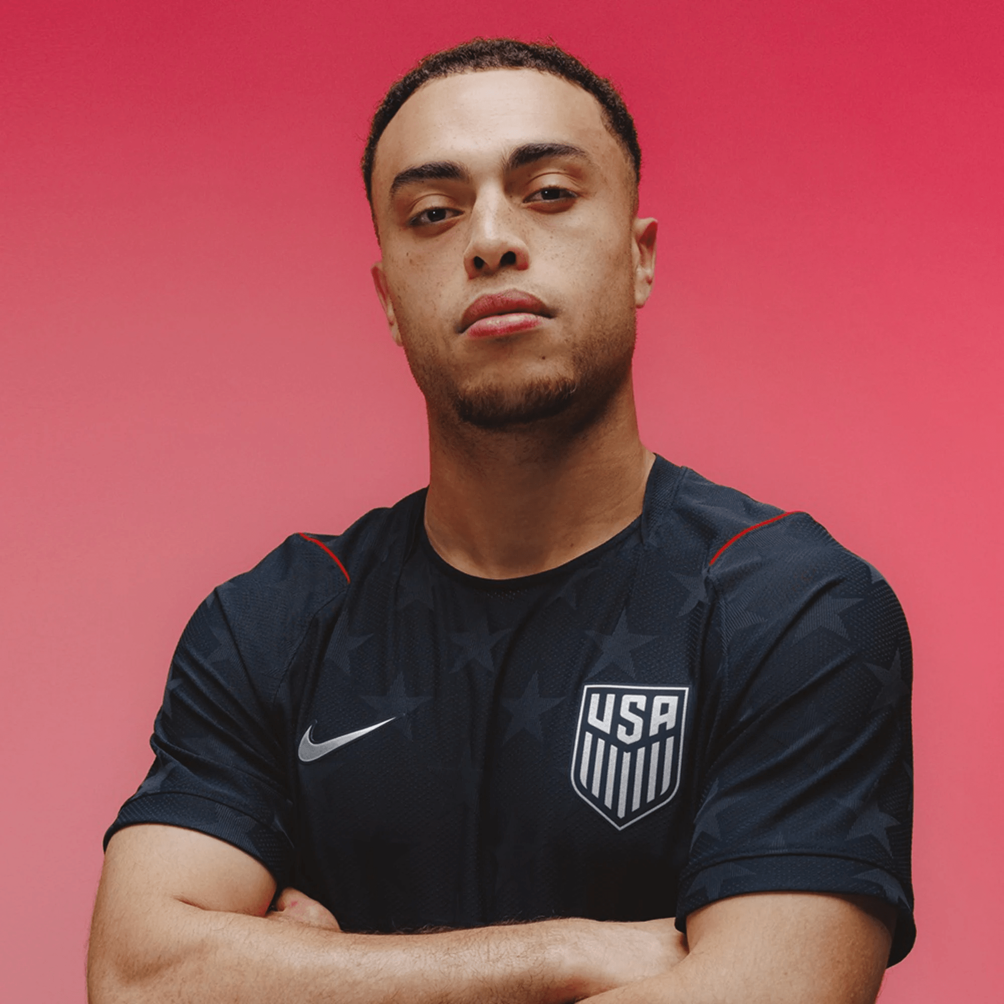 Nike Men's A. Robinson United States Match Authentic Away Jersey 2026 (Dark Obsidian/Pure Platinum)