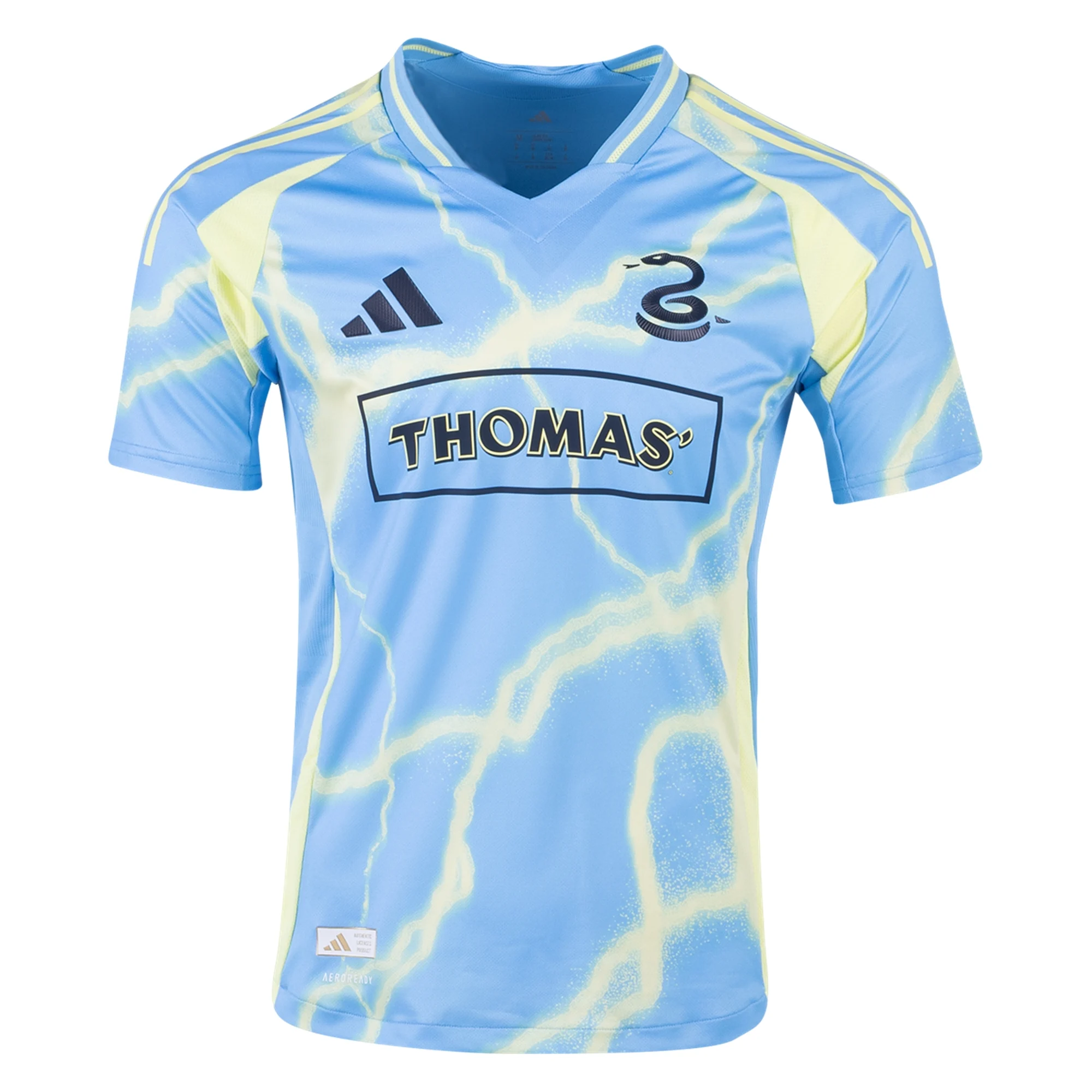 adidas Philadelphia Union Jovan Lukic Authentic Away Jersey 25/26 (Blue/Yellow)