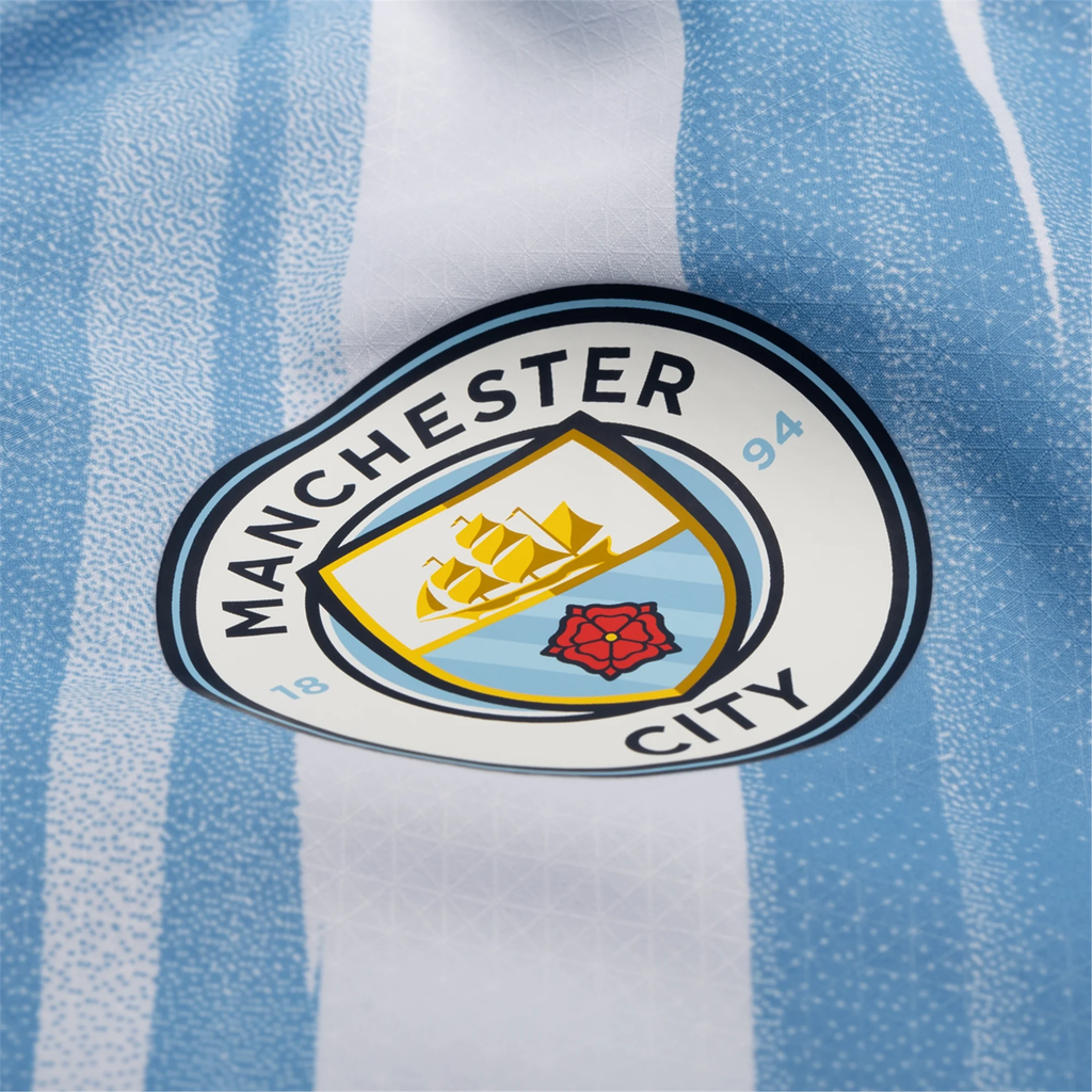 Puma Manchester City Authentic Lewis Home Jersey w/ EPL + No Room For Racism Patches 25/26 (Team Light Blue/White)